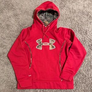 Under Armour Pink Hoodie with Camo Lining